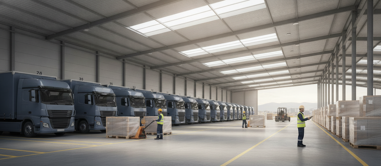 wdf7v4GifNGwAAAABJRU5ErkJggg Διαδικασία cross docking σε σύγχρονο κέντρο διανομής στην Αθήνα